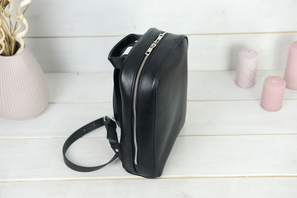 Жіночий шкіряний рюкзак Анталія, натуральна Гладка шкіра колір Чорний 6791 фото