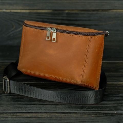 Кожаная сумка Мэри, натуральная кожа, цвет Коньяк 10293