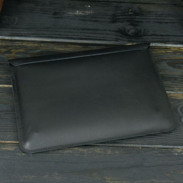 Кожаный чехол для MacBook №24, натуральная кожа Черный