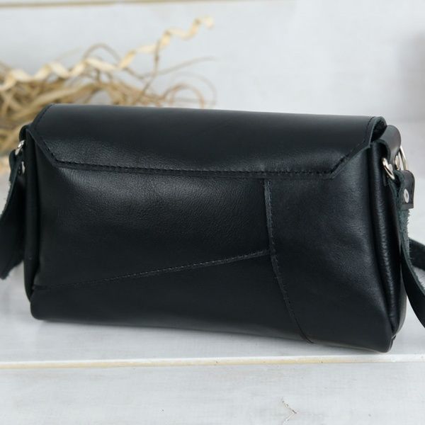 Женская кожаная сумка Френки, натуральная кожа Чёрный 5961 | BagWow