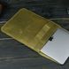 Кожаный чехол для MacBook №25, натуральная кожа Оливковый