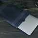 Кожаный чехол для MacBook №25, натуральная кожа Синий