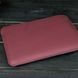 Чохол для MacBook №2 з повстю, натуральна шкіра Бордо