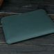 Чохол для MacBook №2 з повстю, натуральна шкіра Зелений