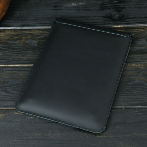 Кожаный чехол для MacBook №25, натуральная кожа Черный