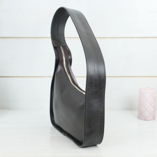Жіноча шкіряна сумка Бренда, натуральна шкіра Шоколад