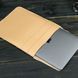 Кожаный чехол для MacBook №25, натуральная кожа Бежевый
