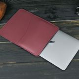 Шкіряний чохол для MacBook №30, натуральна шкіра Бордо