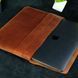 Кожаный чехол для MacBook №24, натуральная кожа Коньяк