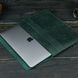 Шкіряний чохол для MacBook №24, натуральна шкіра Зелений