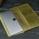 Кожаный чехол для MacBook №24, натуральная кожа Оливка